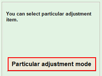 you can select particular adjustment item