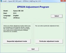 Epson ME 330 清零软件+图解