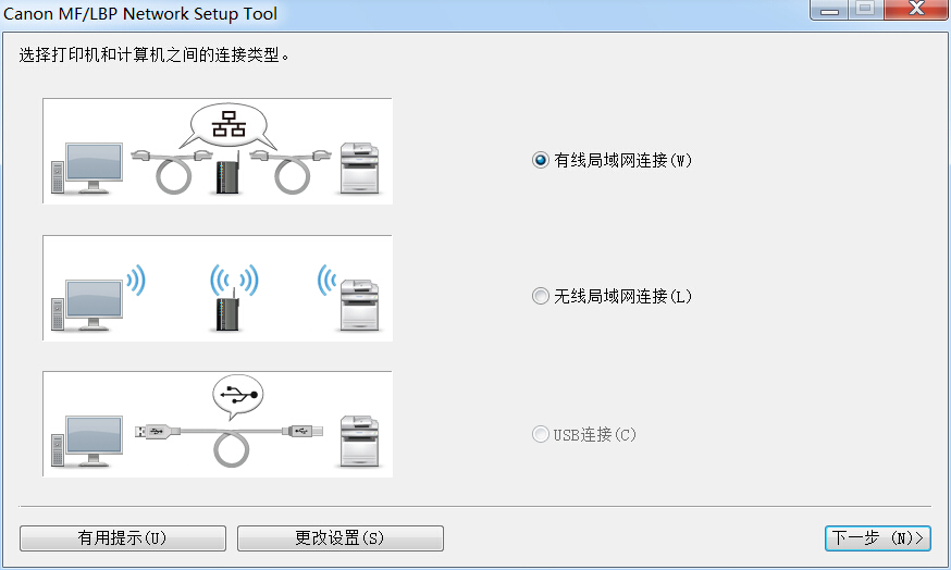 Canon MF/LBP Network Setting Tool